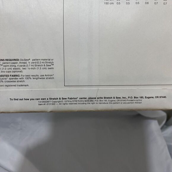 1979 Stretch and Sew Gathered Swimsuits Design Patterns by Ann Person - Picture 8 of 8